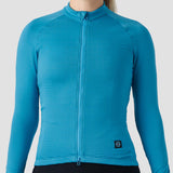 Women's Grid Thermal Jersey - Azul