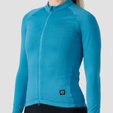 Women's Grid Thermal Jersey - Azul