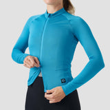 Women's Grid Thermal Jersey - Azul