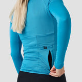 Women's Grid Thermal Jersey - Azul