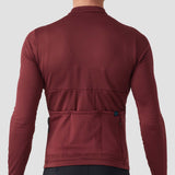 Men's Grid Thermal Jersey - Burgundy