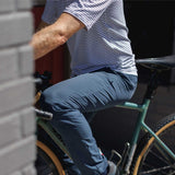Men's Organic Riding Shirt - White Stripes