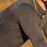 Men's Merino Grid Thermal Jersey - Charcoal