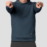 Men's Power Air Hooded Pullover - Stone Blue