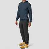 Men's Power Air Hooded Pullover - Stone Blue