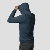 Men's Power Air Hooded Pullover - Stone Blue
