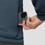 Men's Power Air Hooded Pullover - Stone Blue