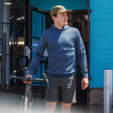 Men's Power Air Hooded Pullover - Stone Blue