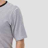 Men's Organic Riding Shirt - White Stripes