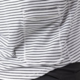 Women's Organic Riding Shirt - White Stripes