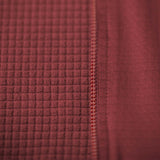 Men's Grid Thermal Jersey - Burgundy