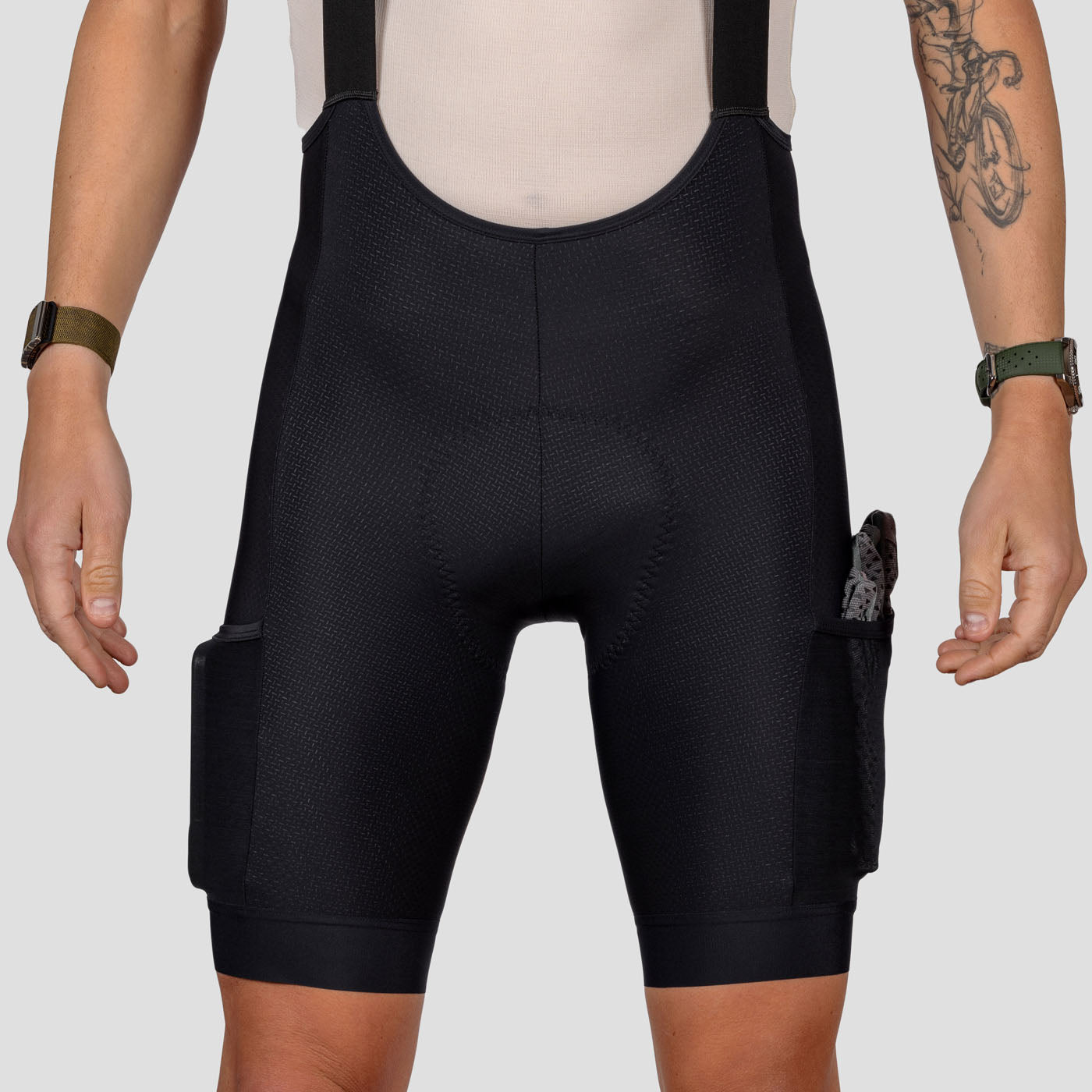 Men's Cargo Bib Short - Obsidian