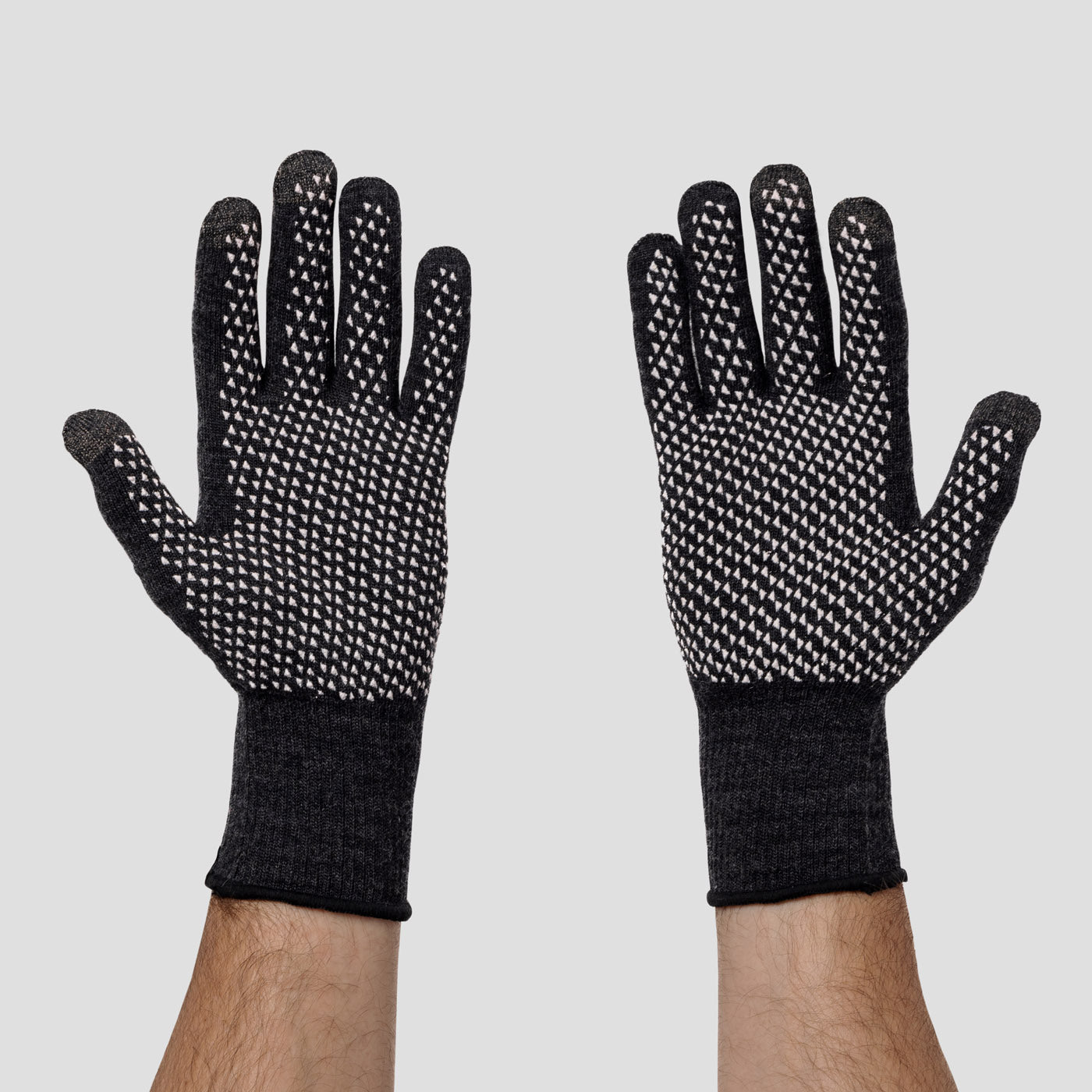 Men's And Women's Writing Gloves Stretch Knitted Wool Show Finger Solid  Color Cycling Gloves 