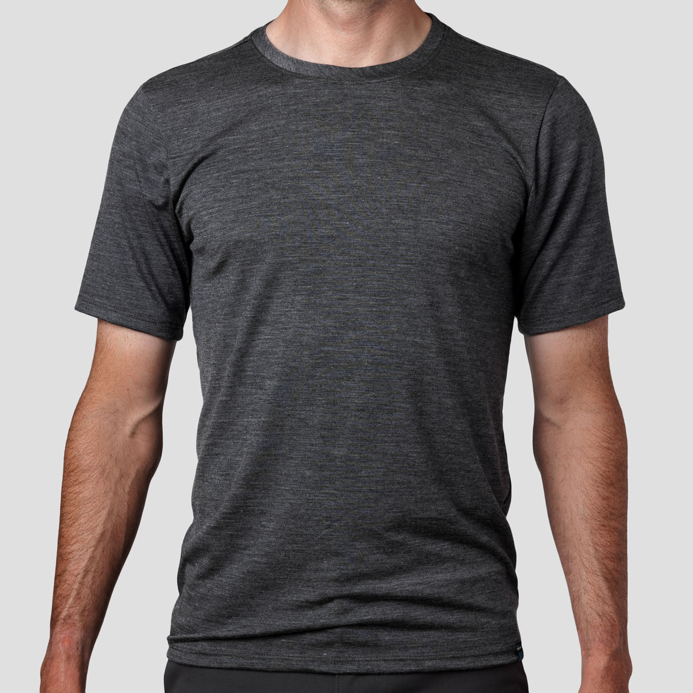 Men s Merino Tech Shirt Charcoal Limited Sizes