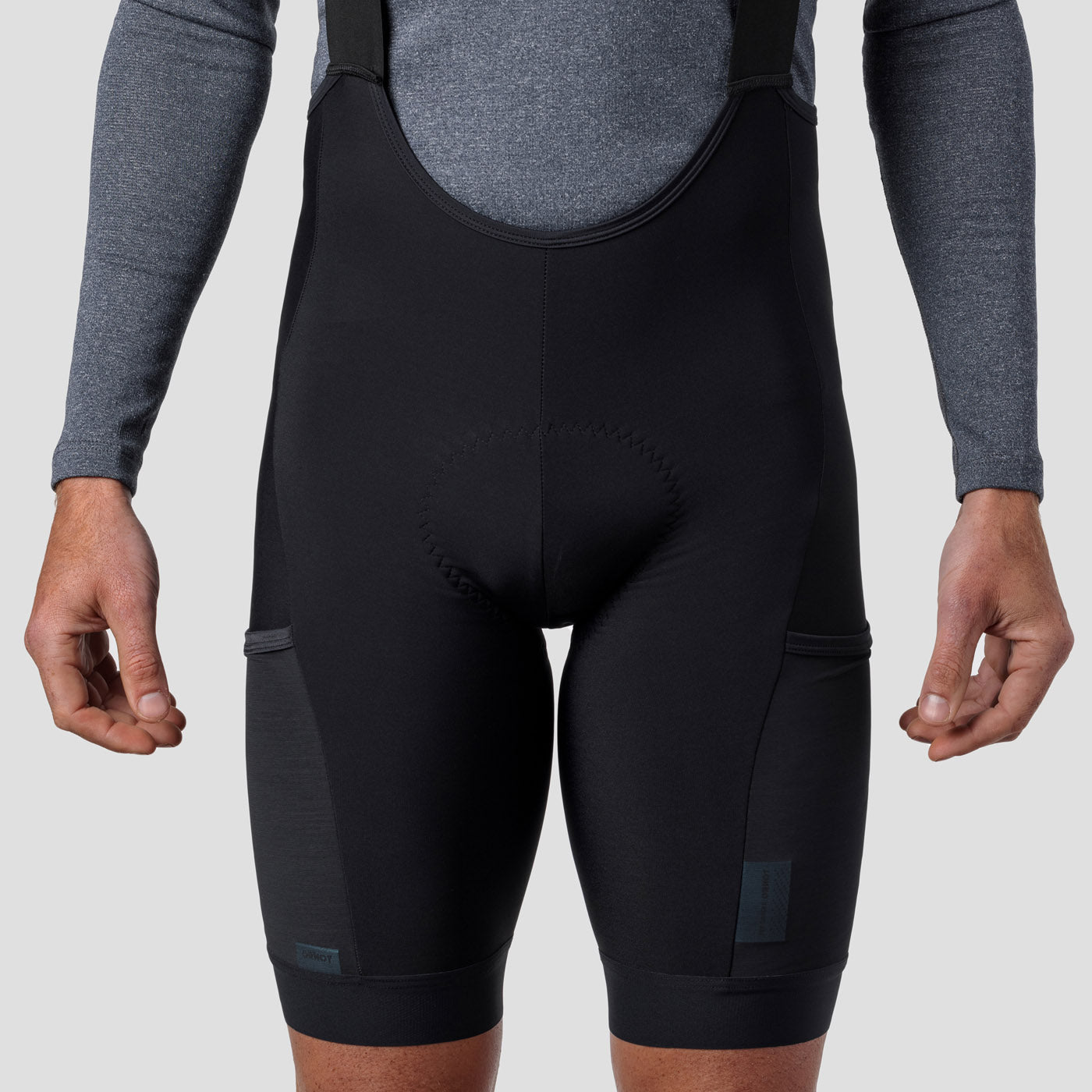 Men s Thermal Cargo Bib Short Obsidian final sale