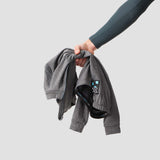 Men's Merino Grid Thermal Jersey - Charcoal