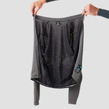 Men's Merino Grid Thermal Jersey - Charcoal