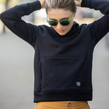 Women's Power Air Hooded Pullover - Black