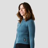 Women's Long Sleeve Micro Grid Jersey - Glacier Freeze