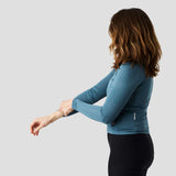 Women's Long Sleeve Micro Grid Jersey - Glacier Freeze