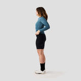 Women's Long Sleeve Micro Grid Jersey - Glacier Freeze