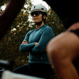 Women's Long Sleeve Micro Grid Jersey - Glacier Freeze