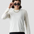 Women's UV Trail Shirt in Oat - lightweight long sleeve cycling shirt with UPF 30 sun protection by Ornot