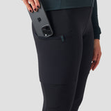 Women's Super Thermal Droptail Cargo Bib Tight - Black