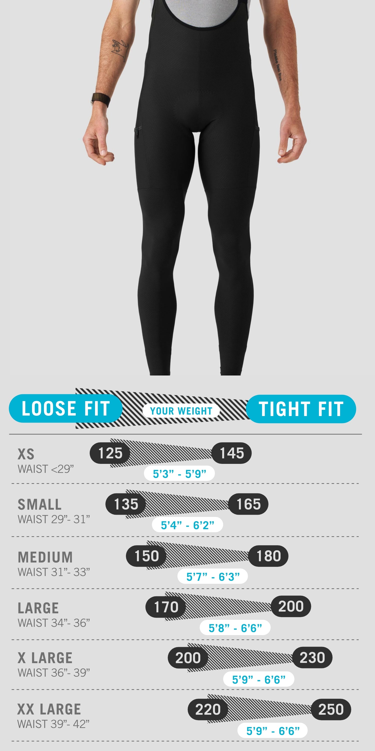 Men's Lightweight Cargo Bib Tight - Obsidian – Ornot Online Store
