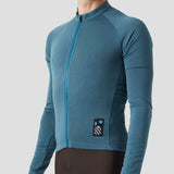 Men's Long Sleeve Micro Grid Jersey - Glacier Freeze