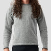 Men's Alpha Wool Pullover in Fog, Polartec Alpha with Wool cycling pullover made in the USA
