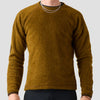 Men's Alpha Wool Pullover in Ochre, Polartec Alpha with Wool cycling pullover made in the USA