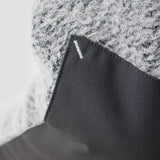 Women's Alpha Wool Pullover in Fog, Polartec Alpha with Wool cycling pullover made in the USA