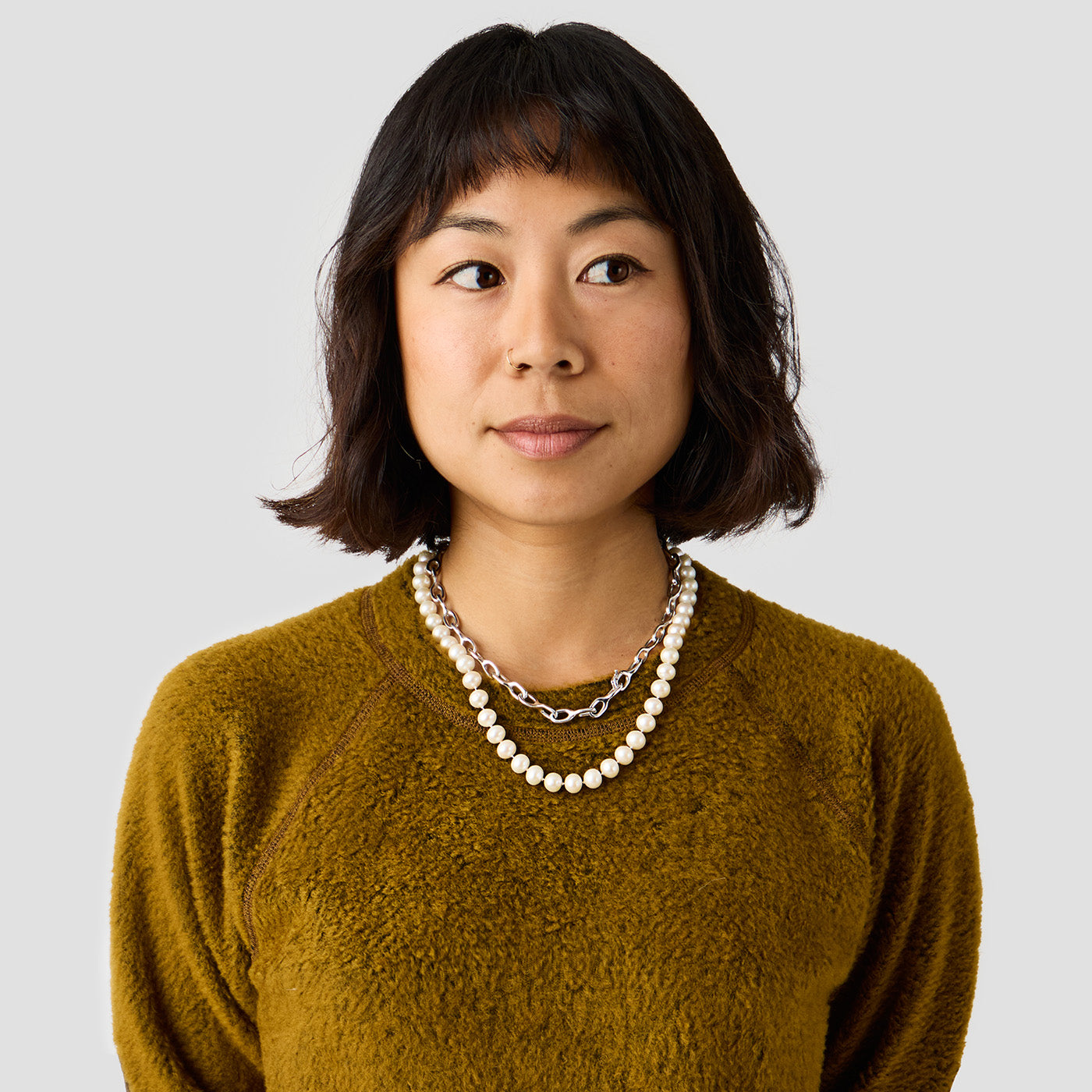 Women's Alpha Wool Pullover in Ochre, Polartec Alpha with Wool cycling pullover made in the USA