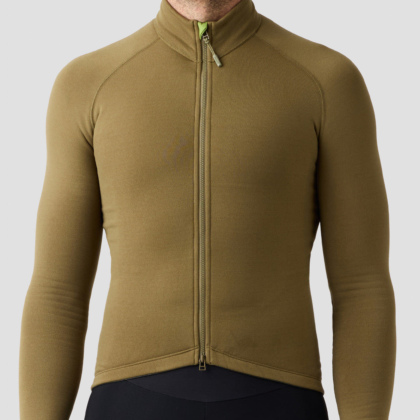Men's Frost Thermal Jersey in Mosswood, long sleeve thermal cycling jersey