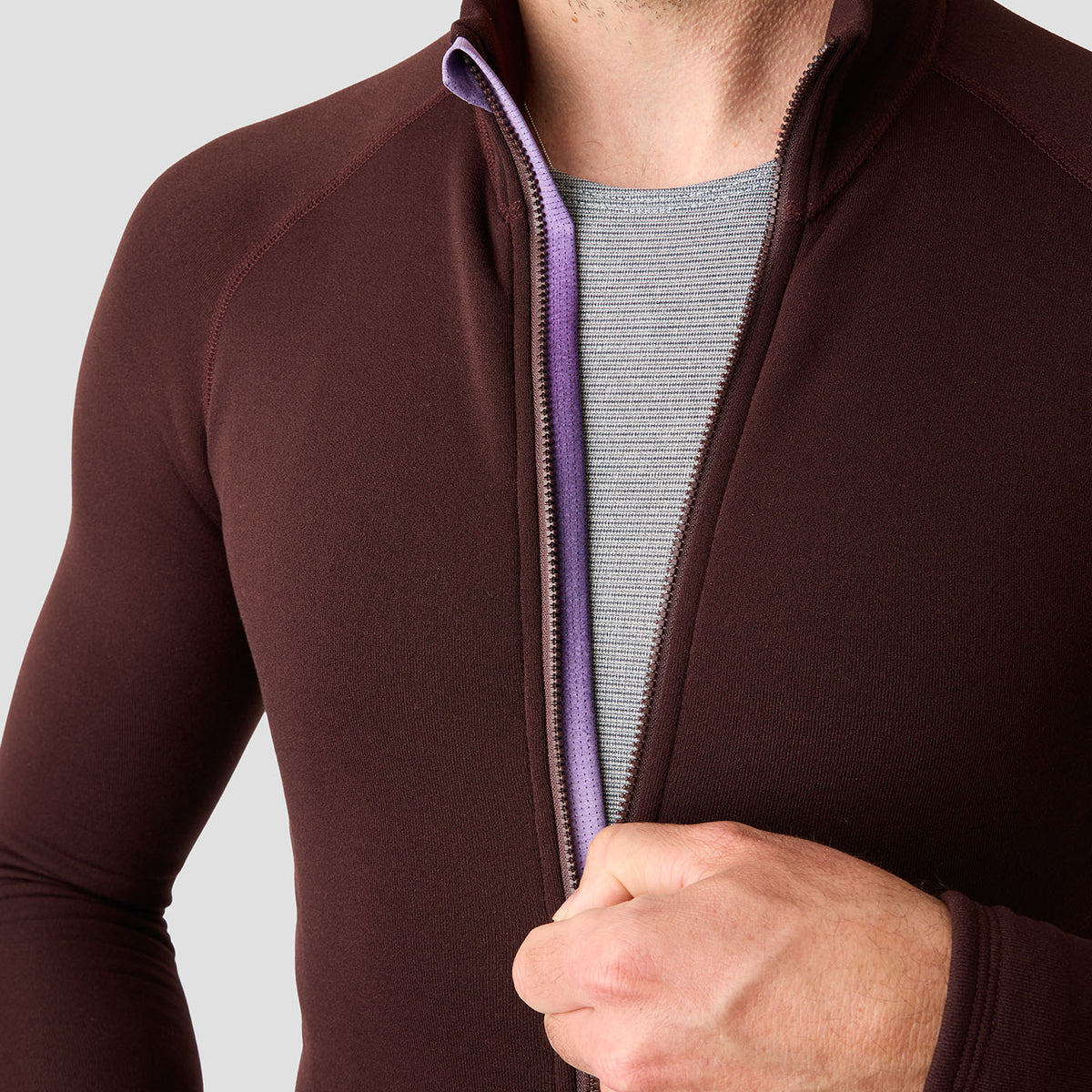 Men's Frost Thermal Jersey in Nightshady, brushed fleece thermal jersey