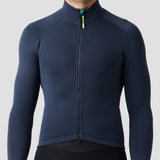 Men's Frost Thermal Jersey in Stone Blue, long sleeve thermal cycling jersey
