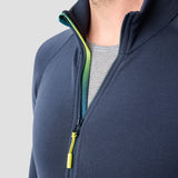 Men's Frost Thermal Jersey in Stone Blue, brushed fleece thermal jersey