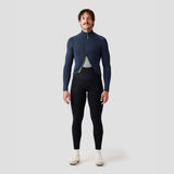 Men's Frost Thermal Jersey in Stone Blue, warmest Ornot cycling jersey for cold mornings