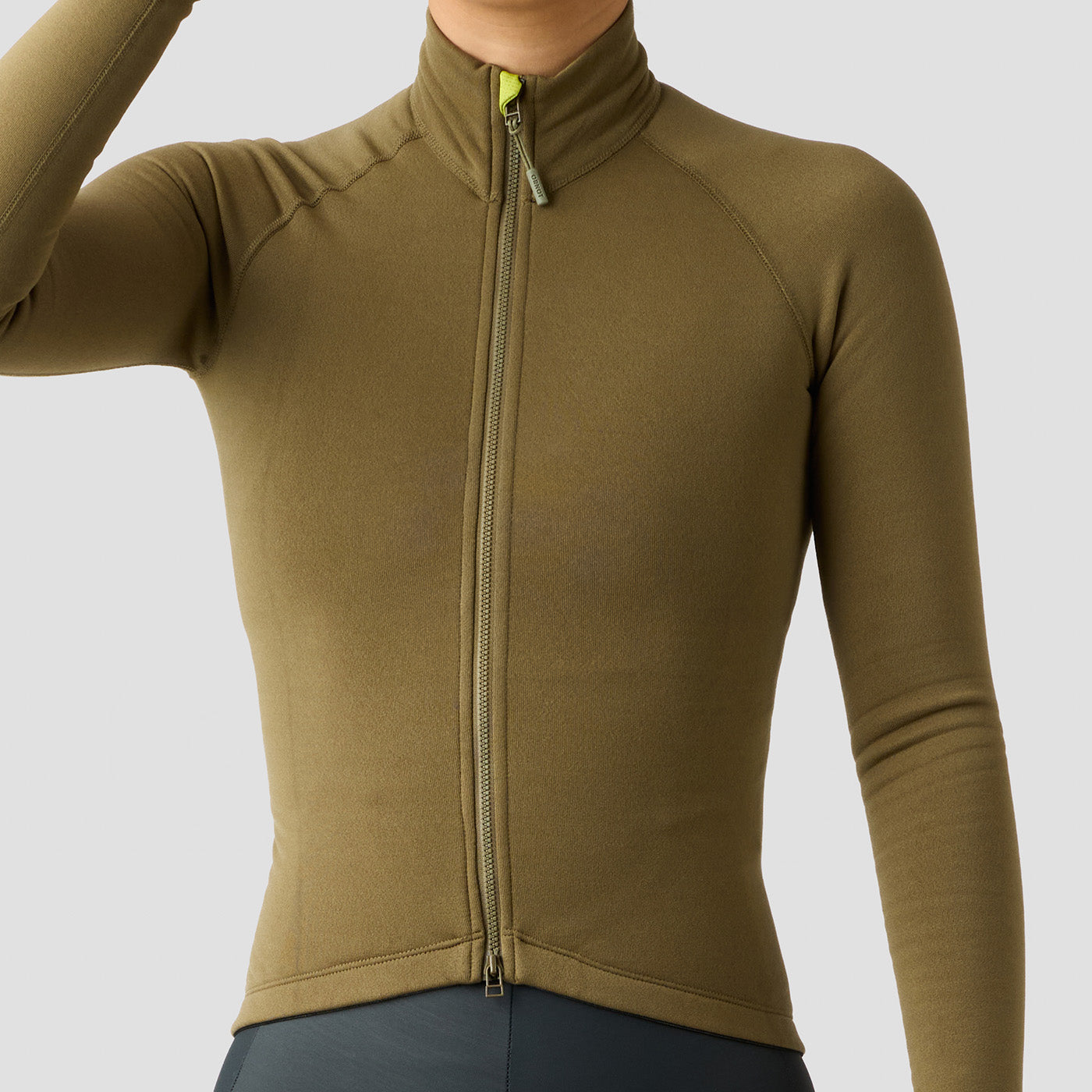 Women's Frost Thermal Jersey in Mosswood, Polartec Power Stretch Pro winter jersey