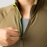 Women's Frost Thermal Jersey in Mosswood, brushed fleece thermal jersey