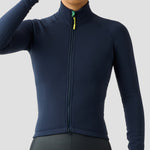 Women's Frost Thermal Jersey in Stone Blue, Polartec Power Stretch Pro winter jersey