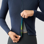Women's Frost Thermal Jersey in Stone Blue, brushed fleece thermal jersey