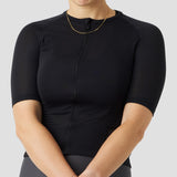 Women's Micro Grid Jersey - Black