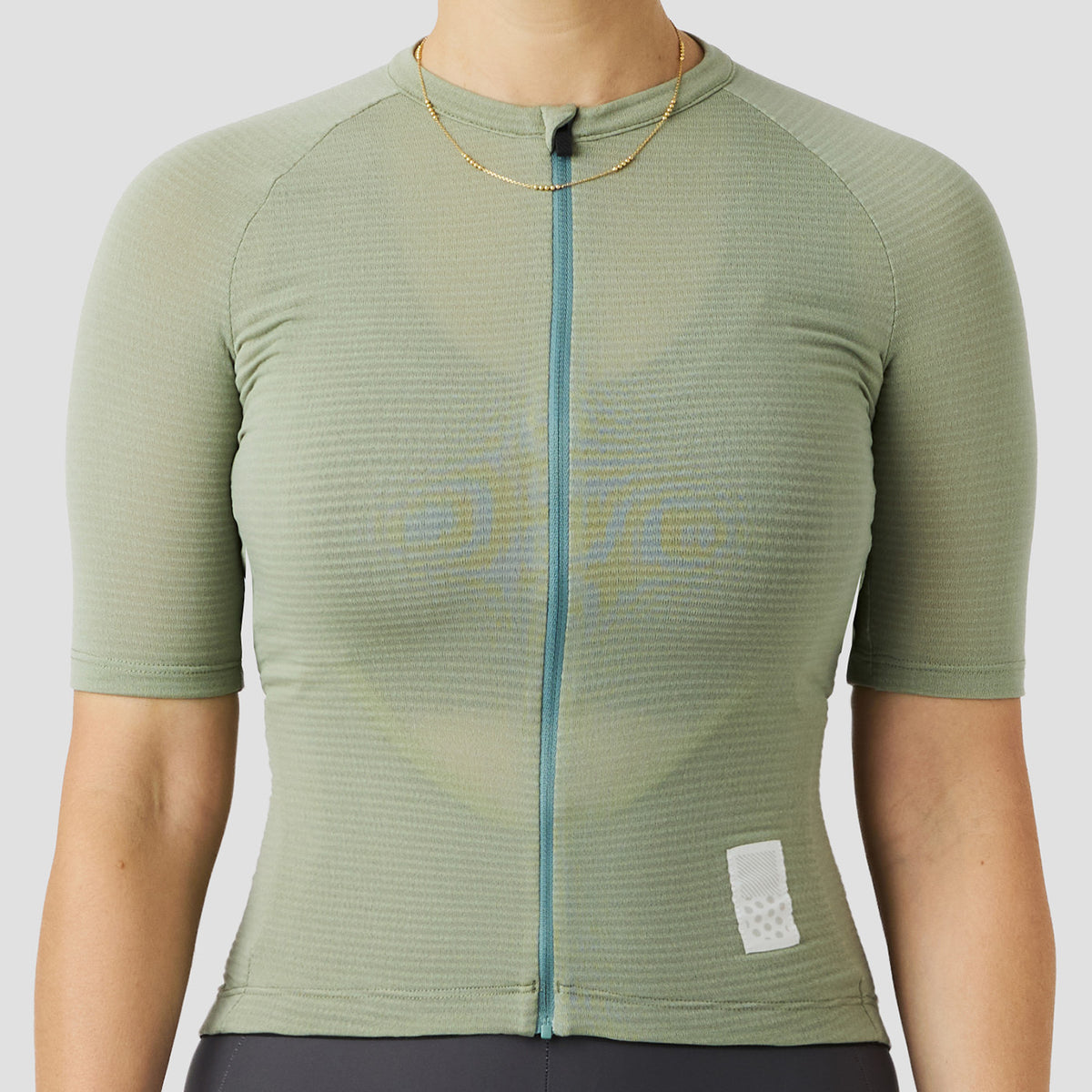 Micro Grid Jersey Sea Foam