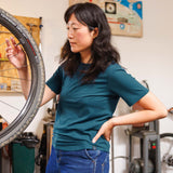 Women's Merino Riding Shirt - Emerald