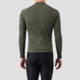 Men's Long Sleeve Micro Grid Jersey - Olive