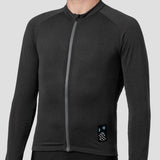 Men's Long Sleeve Micro Grid Jersey - Charcoal