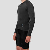 Men's Long Sleeve Micro Grid Jersey - Charcoal