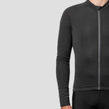Men's Long Sleeve Micro Grid Jersey - Charcoal